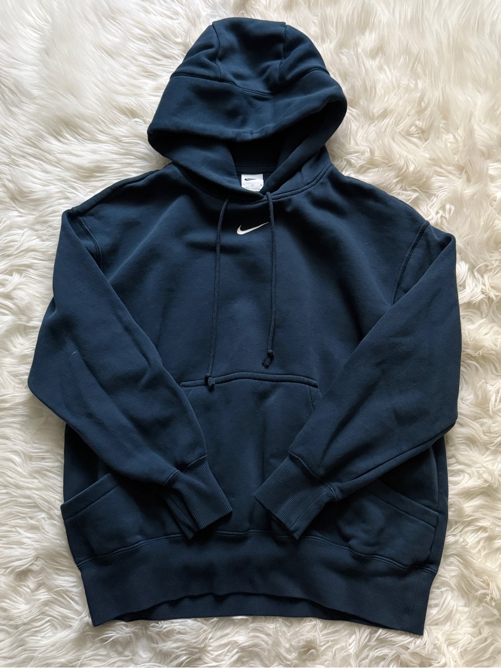 Nike Phoenix Oversized Hoodie Sweatshirt Navy Blue Women’s Size Small